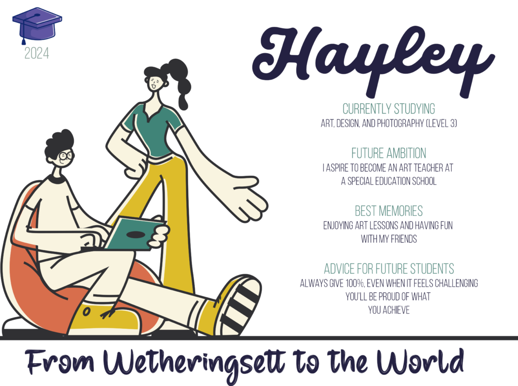 Wetheringsett Alumni Student Hayley